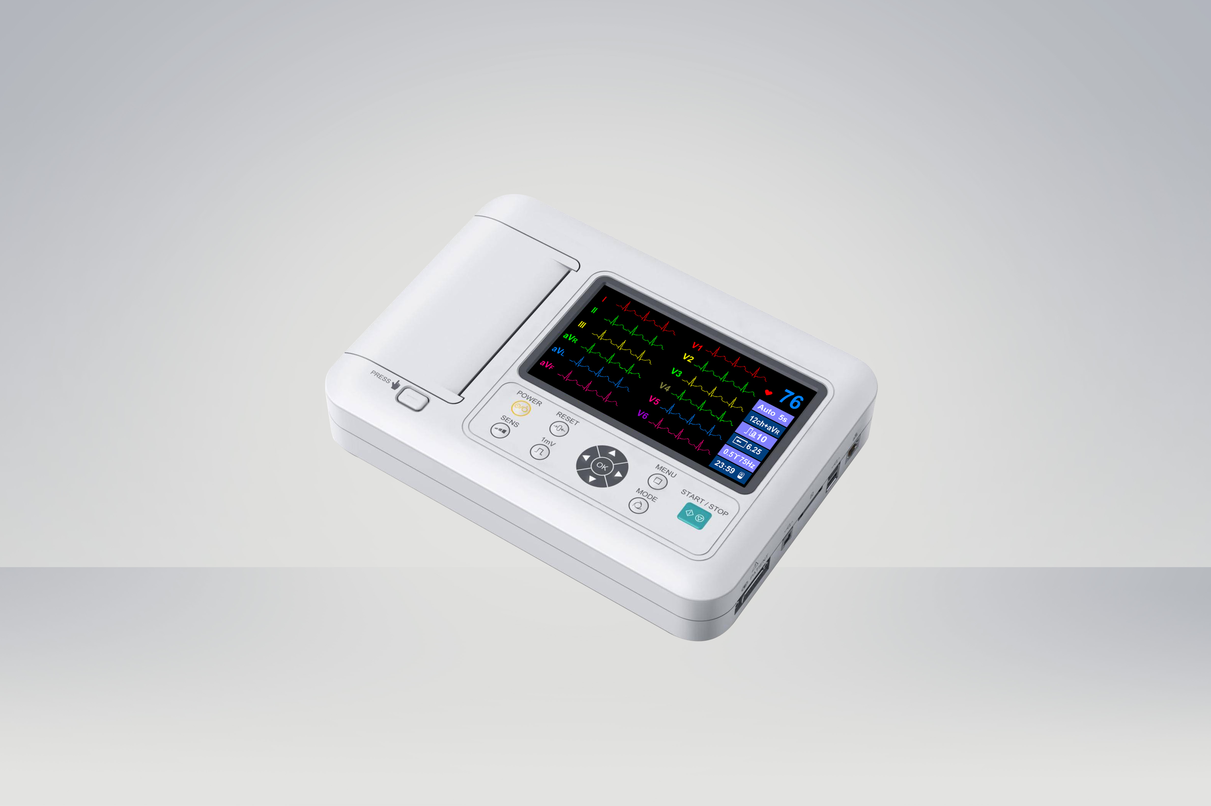 ECG-6BW ECG machine.( 6 Channel )